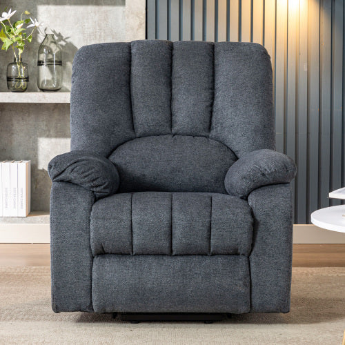 Electric Power Lift Recliner Chair - Sofa With Massage And Heat & 2 Side Pockets USB Ports