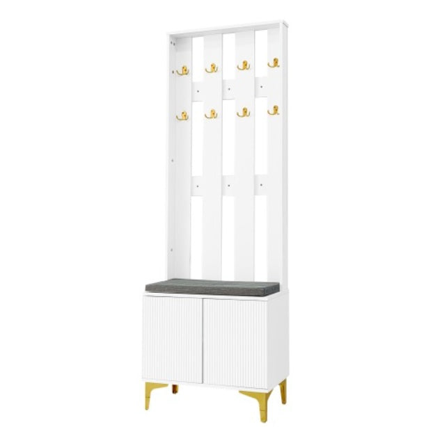 Wardrobe Set With Hooks, Shoe Cabinet, Drawers And Doors