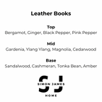 Leather Books Handmade Soy Wax Candle