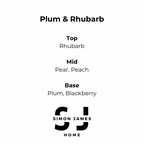 Plum & Rhubarb Handmade Soy Wax Candle