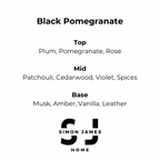Black Pomegranate Handmade Soy Wax Candle