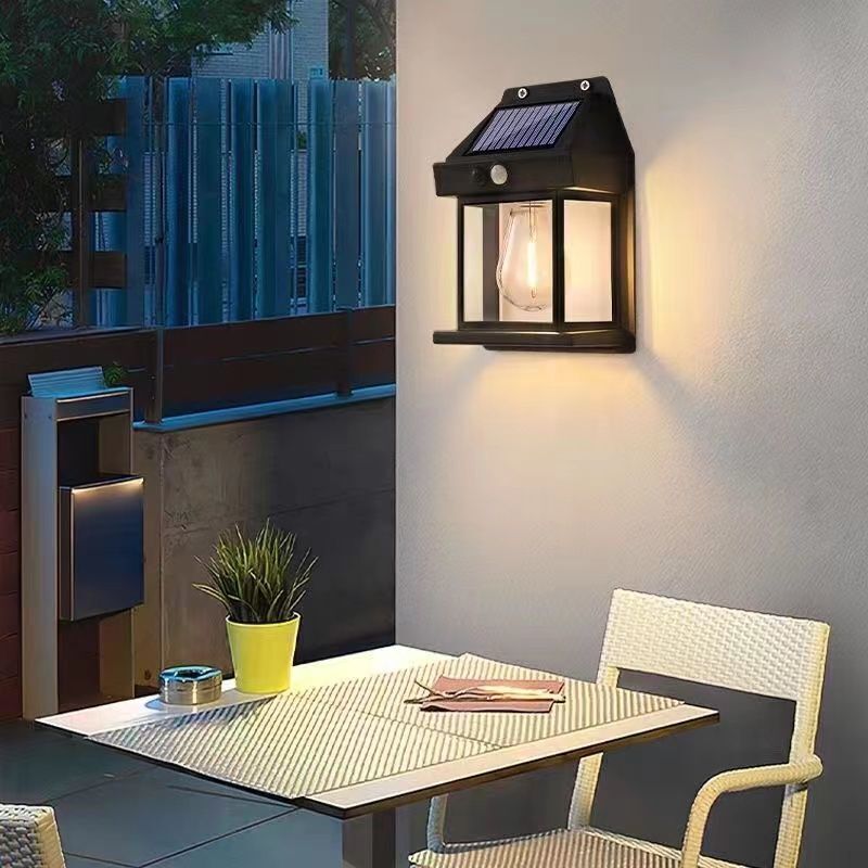 Solar Power PIR Motion Sensor Wall Lights LED Outdoor Garden Security Lamp