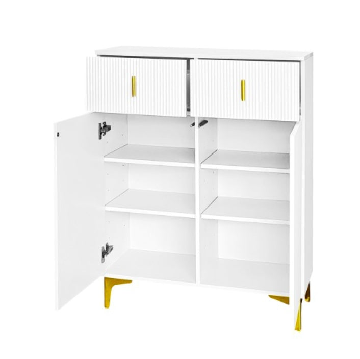Wardrobe Set With Hooks, Shoe Cabinet, Drawers And Doors