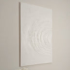 Tilly Cream Half Moon Textured Canvas Wall Art