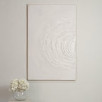 Tilly Cream Half Moon Textured Canvas Wall Art
